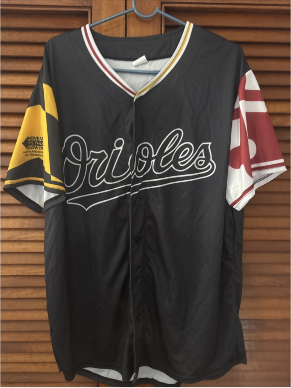 Baltimore Orioles MLB 2026 SGA Maryland Flag Replica Jersey Adult Size XL
